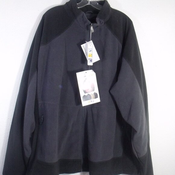North End Men's Full Zip Fleece Jacket Size 3XL Gray and Black New - Picture 4 of 9
